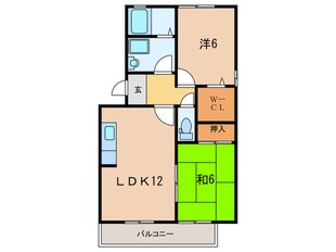 パークハイム壱番館Ａ棟の物件間取画像